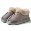 Pantuflas de Algodón para Mujer con Cubierta para el Talón, Nuevo Modelo Invierno 2026, Uso en Interiores del Hogar, Suela Gruesa, Antideslizantes, Botas de Nieve para Exteriores para Mujer