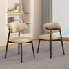 Mesa de Comedor y Silla para Hogar Moderno Silla de Café de Lujo Ligero de Diseño Taburete de Restaurante Casual Silla Simple con Respaldo
