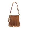 Bolsa Feminina Moderna com Franjas Verão 2026 Nova Bolsa Transversal Fosca Versão Coreana Tendência Casual Bolsa de Moda Versátil