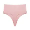 Venda quente comércio exterior fio dental cintura alta seda gelada macia lingerie sem costura feminina respirável cor sólida sexy confortável calça T esportiva