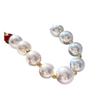 Guofeng Maillard Vintage Strong Light Artificial Crystal Pearl Natural Carbonulcedony Mixed Wear Colar Clavícula Corrente