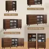 Aparador Moderno Minimalista, Gabinete de Vino para Sala de Estar, Gabinete de Té, Gabinete de Almacenamiento de Cocina, Gabinete de Almacenamiento Integrado Montado en la Pared