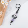 Llavero Colgante de Cuentas de Silicona Patrón Creativo de Vaca Pulsera para Mujer Encanto de Bolsa Cadena para Teléfono Pequeños Accesorios Mayoreo