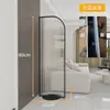 Divisória de tela de vidro sala de estar sem perfuração simples moderna hall de entrada luxo leve bloco porta de frente direta quarto