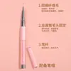 Pluma Especial para Manicura, Pluma de Dibujo Ultra Fina, Pluma Flor con Varilla de Taladro Rosa, Pluma para Pintura Degradada, Pluma de Línea de Gancho Mismo Estilo para Salón de Uñas