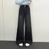 Nuevos pantalones vaqueros acampanados de primavera y otoño para niñas, estilo coreano, modernos, adelgazantes y versátiles, largos, con estampado de margaritas, perfectos para niños mayores