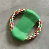 Brinquedo de Corda de Algodão Resistente a Mastigação para Cachorros, Brinquedos para Cães de Porte Pequeno e Médio, Brinquedo de Nó de Corda, Conjunto de Frisbee Suprimentos para Animais de Estimação