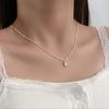 Corrente de Clavícula de Cristal de Rocha Quadrado Transparente Corrente Plissada de Zircônia Super Brilhante Moda de Luxo Leve Nicho Colar Novo Estilo Ins Feminino
