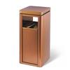 Bote de basura Southern Gpx-9 Montado en riel Cuadrado Tratamiento de esmalte Rosa Dorado Acero Inoxidable Adecuado para Uso en Centros Comerciales