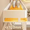 Prateleira de banheiro cor creme, suporte de armazenamento de parede sem furos para banheiro, varanda e lavabo