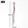 Estilo Ins Cadena de Cuerda Trenzada Colorida para Teléfono Móvil Anillo de Llavero Correa para Mochila Llavero de Aleación de Zinc Accesorios DIY