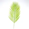 Planta Simulada Hoja de Palma Artificial Pieza Única DIY Hoja Falsa Plástico Hierro Hoja Girasol Verde Decoración de Arreglo Floral
