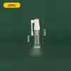 10 20 30 50ml Frasco Spray Transparente Frasco Spray de Névoa Fina com Rotação de 360 Graus Frasco Spray de Tromba de Elefante Médico