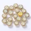 Girassol Moca Diamante Bordado à Mão Prato de Flor de Diamante Fivela de Diamante Garra em Forma de Flor Diamante Redondo Flor de Dupla Camada Diamante Acessórios de Roupa DIY