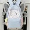 Mochila de Bloques de Color para Niñas 2026 Nuevo Estilo Personalizada Simple Mochila Gran Capacidad Estudiante Nylon Gran Capacidad Viaje Diario Mochila de Doble Hombro