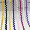 Em estoque Cor Sólida 5mm Onda Forma S Borda Curva com Fita de Renda Acessórios de Casamento Cortina Chapéu Roupa Infantil Acessórios de Roupa