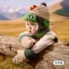 Sombrero Infantil de Bebé de Limón Otoño e Invierno Protección para las Orejas Sombrero Cálido para Niños y Niñas Sombrero Lei Feng de 25 Piezas Set de Tres Piezas Invierno