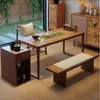 Mesa de té estilo mediados de siglo, mesa de té de madera maciza estilo chino nuevo, mesa de té pequeña para balcones, mesa de té modelo nuevo 2026, mesa de té baja, mesa de té de 60 cm de alto