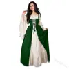 Disfraces Europeos y Americanos Transfronterizos de Halloween para Mujer, Vestido Retro de Dos Piezas de Palacio, Disfraces de Escenario de Drama Medieval