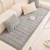 Cojín de Sofá de Terciopelo Panal, Cojín de Asiento Simple Antideslizante de Invierno, Funda para Respaldo, Funda de Sofá Engrosada de Felpa de Invierno