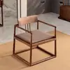 Nueva Silla Redonda de Madera Maciza Estilo Chino Silla de Té para Sala de Té Zen Silla de Gran Tutor de Madera de Fresno Silla Circular Sencilla Casual Silla de Estudio Sillón