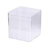 Caja de Plástico Cuadrada para Dulces al por Mayor Transparente Grado Alimenticio PS con Tapa Empaque de Dulces de Boda Caja de Plástico Impresión de Logo