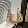 Bolsa feminina vintage multifuncional, design de nicho de alta qualidade, bolsa de ombro outono 2025, bolsa de axila da moda, bolsa transversal