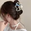Presilha de Laço de Cachorro com Bolinhas para Mulheres 2025 Novo Estilo Cabelo Meio Preso Presilha Tubarão Presilha de Cabelo Acessórios de Cabelo na Parte de Trás da Cabeça