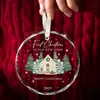 Atmósfera Festiva Colgante de Cristal con Impresión UV, Decoración de Árbol de Navidad, Adecuado para Ventana, Interior de Coche, Decoración de Pared, Cartel Colgante, Regalo