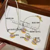 Collar Original de Moda Fresco Morado con Goteo de Aceite Caballo de Troya Perla Shijia Cadena Ligera de Lujo Nicho Elegante Versátil para Clavícula para Mujeres