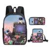Robô Espacial Astro Bot Mochila Escolar Conjunto de Três Peças Mochila Infantil para Ensino Fundamental Bolsa de Ombro Estojo