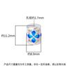 Novo S999 Prata Pura Cola Flor Rosa Azul Espaçadores Contas Balde Contas Cordão de Contas DIY Pulseira de Cristal Acessórios