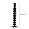 Candelabro de Cristal de Lujo Accesible Europeo Retro Decoración de Mesita de Noche para Dormitorio Accesorios de Disparo Franceses Negros Muebles para el Hogar Hecho a Mano