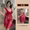 Camisola Sexy de Renda Fan Lei Lingerie Sexy Provocação na Cama Transparente Tentação Não Precisa Tirar Conjunto de Pijama Apaixonado 966