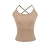 Top Chaleco de Lana Tejida Sexy para Mujer 2025 Otoño Espalda Cruzada Sin Espalda Cubre Pecho Tirantes Ropa Interior