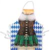 Delantal con cuello halter para comercio electrónico de comercio exterior, Delantal de cocina creativo y personalizado, Delantal popular de Oktoberfest para hombres y mujeres