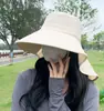 Estilo Vacaciones en la Playa Protección UV Protector Solar Cubierta Facial Chal Grande Protector Solar y del Viento Sombrero de Sol para Ciclismo Sombrero de Pescador Versátil