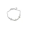 Pulsera de Flor de Gema de Jardín para Fiesta Brillante, Pulsera de Circonita de Moda y Versátil para Banquetes, Joyería de Alta Gama