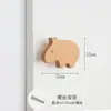 Animal lindo Gancho Estrella Luna pegatinas sin clavos pegamento fuerte perforación madera maciza pasillo habitación infantil manija