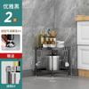 Estante de Almacenamiento de Piso de Múltiples Capas Estante de Almacenamiento Baño Inodoro Cocina Esquina Acero Inoxidable Trípode Multifuncional
