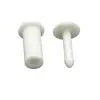 Fivela de Encadernação Plástica, Fivela de Pressionar para Caderno, Fivela de Papelaria, Fivela de Sogra, Rebite de Nylon 7*10 Branco Transparente Preto