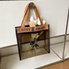 Bolsa de Mão Nova de PVC Impermeável, Simples e Estilosa, Necessaire Portátil de Alto Valor, Bolsa de Higiene Pessoal de Grande Capacidade