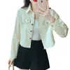 Camisa de Nueva Llegada Primavera 2026 Diseño de Estilo Corto para Personas Petite Única Simple Versátil Casual Ropa de Trabajo Chaqueta Top
