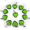 Venta Caliente Transfronteriza Colgante en Forma de Corazón de 16 mm Piedra de Cristal Rosa Natural Colgante de Corazón Accesorios para Collar de Corazón de Melocotón DIY