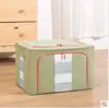 Caja de Almacenamiento Plegable Transparente para el Hogar con Apertura Frontal Tela Almacenamiento Organizador Plegable para Edredones Caja de Almacenamiento para Mudanzas