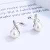 Brincos em forma de X cruzados estilo coreano feminino s925 prata esterlina elegante simples ins brincos anti-pérola gota pequena joia de fada