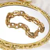 Nuevo acero inoxidable europeo y americano DIY joyería hecha a mano joyería ING estilo hombres chapado oro real 18k pulsera de acero inoxidable