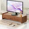 Soporte para monitor de computadora, estante para pantalla, base para monitor de computadora de escritorio, organizador de escritorio de oficina