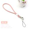 Atacado de fábrica personalizado cordão longo curto de couro PU corda chave corrente de celular pulseira corda de couro cordão de celular corda de câmera
