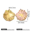 Colgante DIY de Gota de Aceite de Flor Irregular Moda Transfronteriza Europea y Americana Accesorios de Colgante de Collar para Mujer Oro de 18K Venta al por Mayor